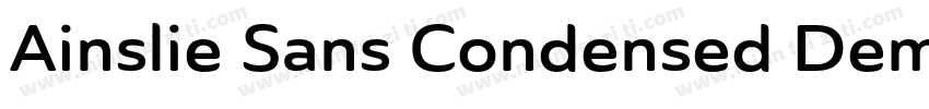 Ainslie Sans Condensed Demi字体转换